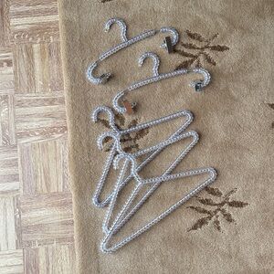 5 Stylish Clear Beaded Hangers